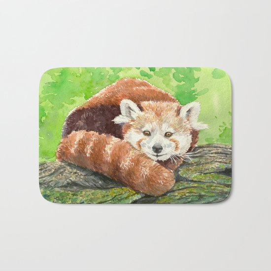 Red panda Bath Mat