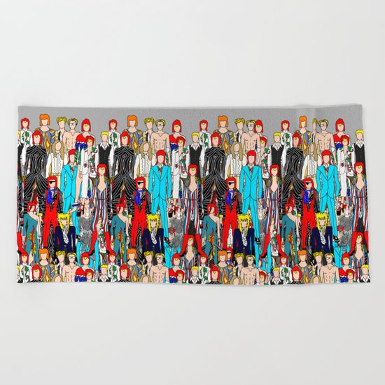 Bowie Doodle Beach Towel