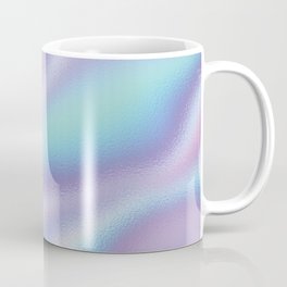 Elegant Abstract Lilac Violet Teal Metallic Iridescence Pattern Coffee Mug