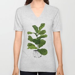 Fiddle leaf fig Tree V Neck T Shirt
