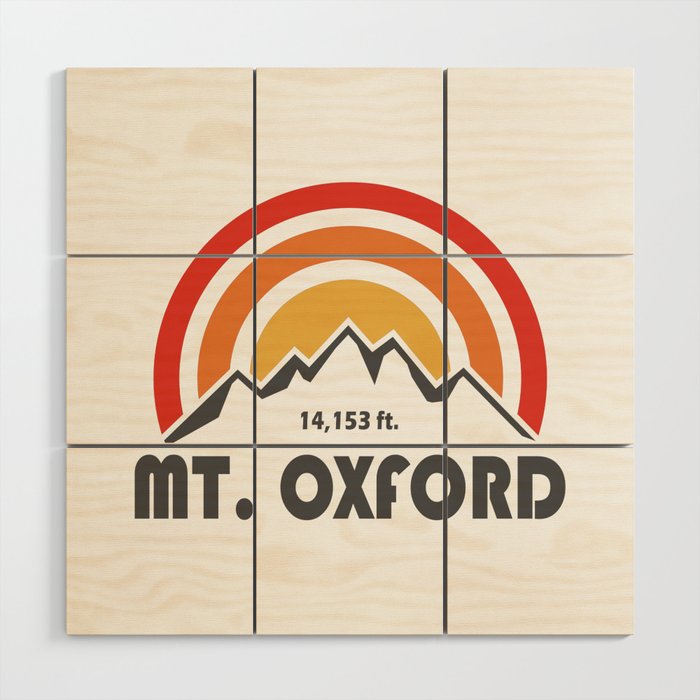 Mt. Oxford Colorado Wood Wall Art