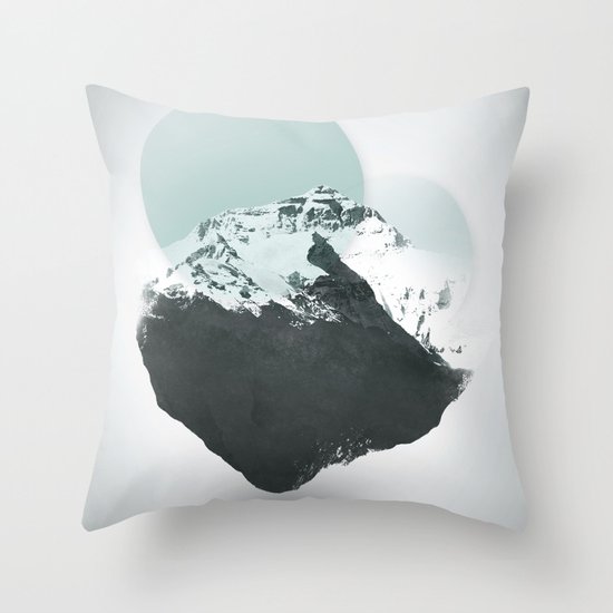 Mt. Everest - The Surreal North Face Throw Pillow