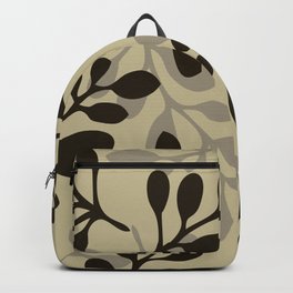 Black Leaf Bay Backpack | Blackleaf, Digital, Pop Art, Typography, Greenbotanical, Ink, Blackbotanical, Graphicdesign 