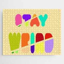 Stay Weird - Typography Jigsaw Puzzle