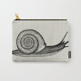 Woodcut Snail Carry-All Pouch