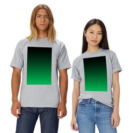 Black and Grass Green Gradient 057 T Shirt