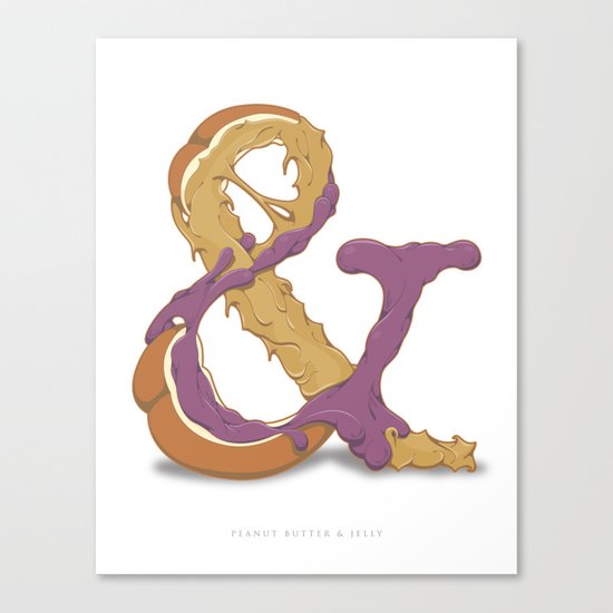 Peanut Butter & Jelly Canvas Print