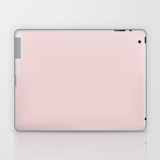 Now Potpourri pale pastel pink solid color modern abstract illustration  Laptop & iPad Skin