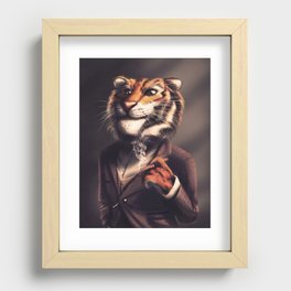 Country Club Collection - Tiger - Flipped Recessed Framed Print