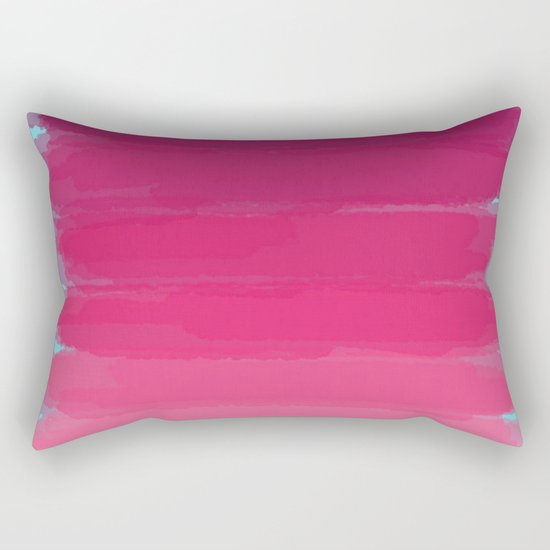 Lipstick: Shades of Pink Gradient Color Study Rectangular Pillow