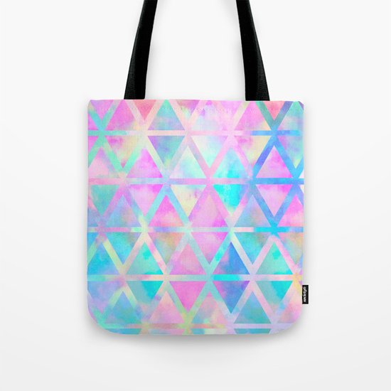 Pink pastel aztec pattern Tote Bag