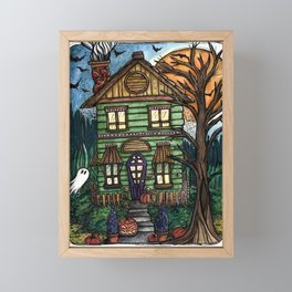 Haunted House Framed Mini Art Print