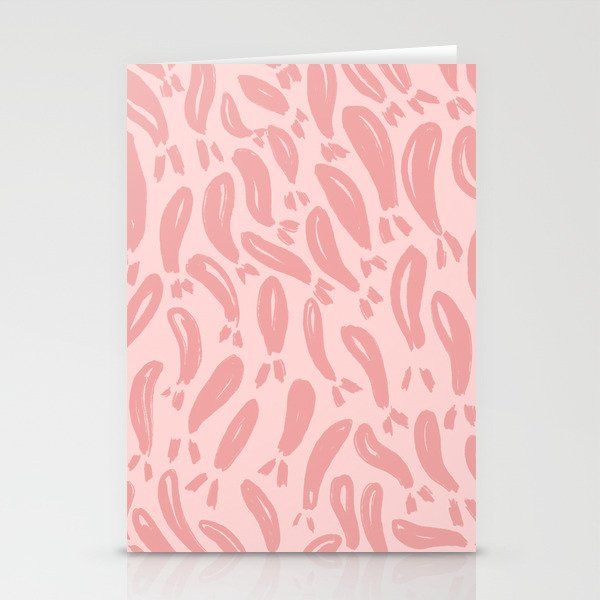 Pink Fishes Boho Cute Pattern Stationery Cards