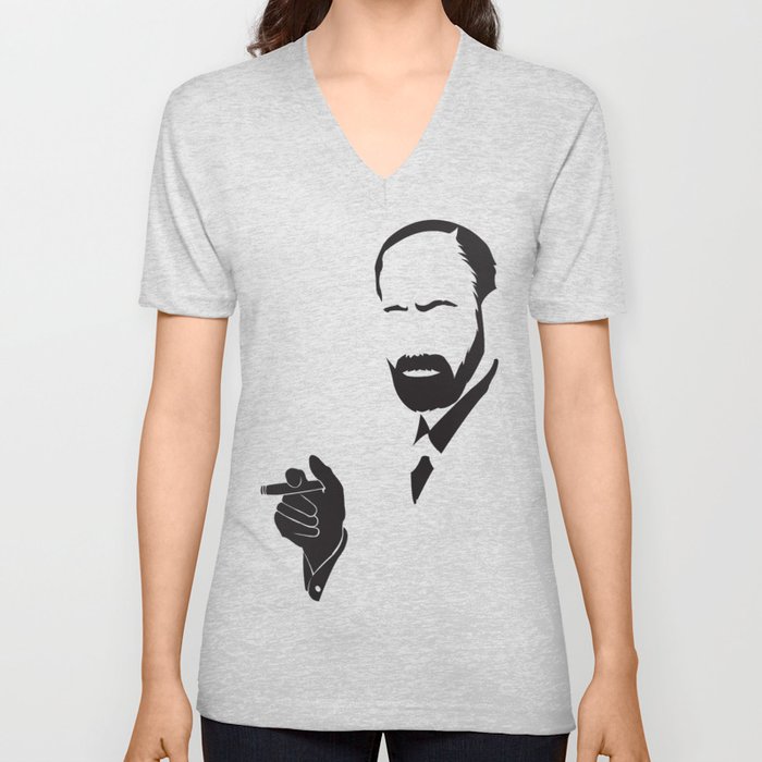 Sigmund Freud V Neck T Shirt