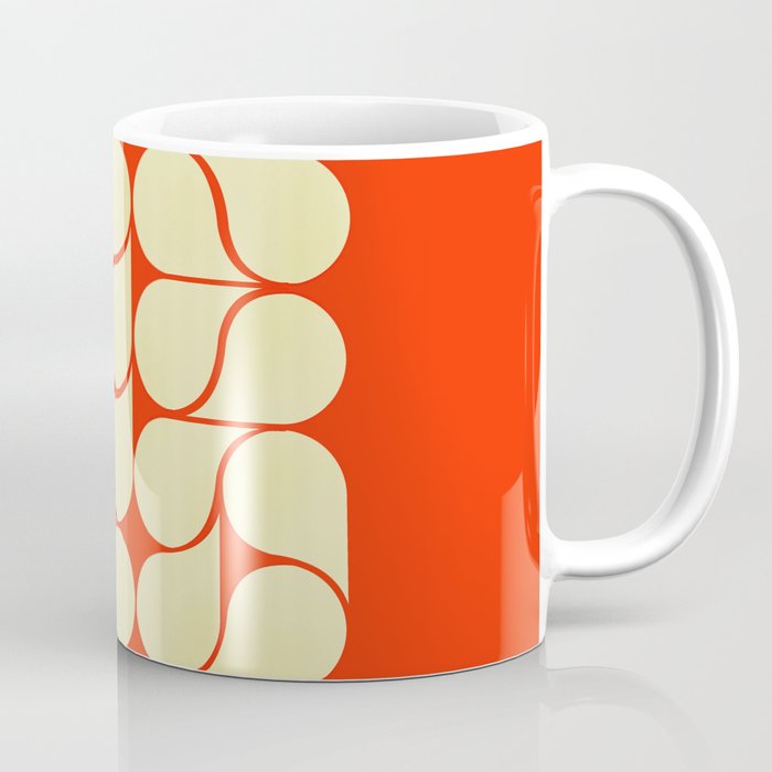 Mid-century abstract with red-no9 Coffee Mug