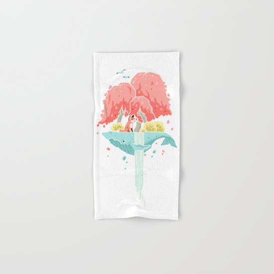 Whale Island Hand & Bath Towel