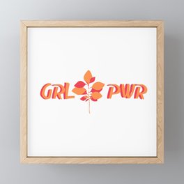 GRL PWR Framed Mini Art Print