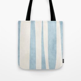 Minimalist Off-White Sky Blue Contemporary Design Tote Bag
