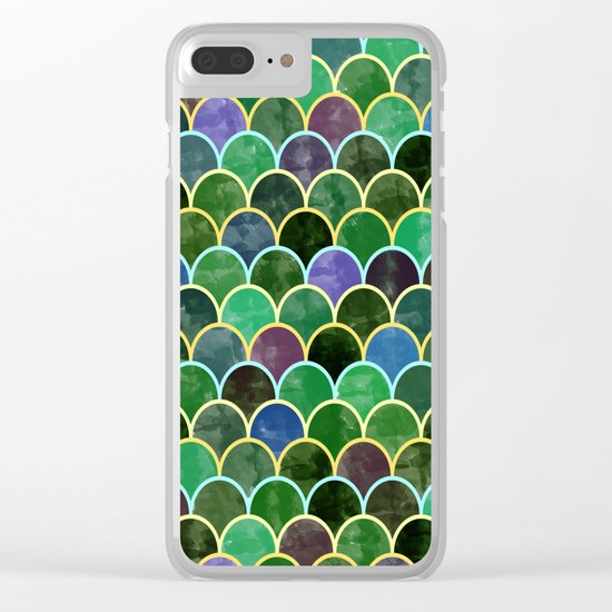 Watercolor Lovely Pattern VVII Clear iPhone Case