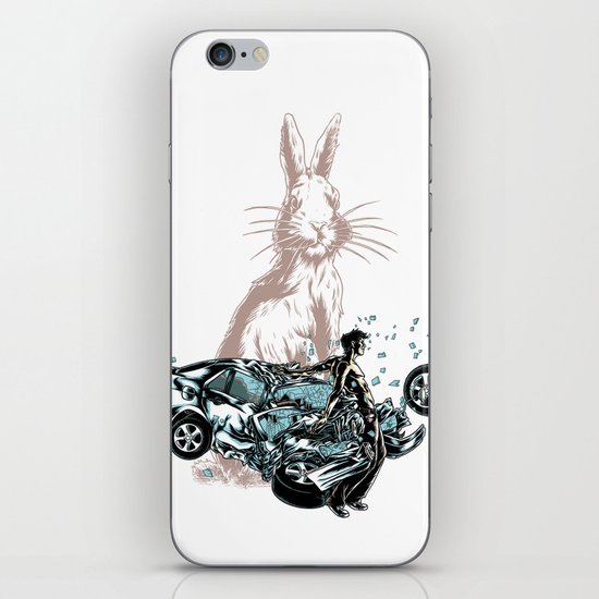 Rabbit In Your Headlights iPhone & iPod Skin
