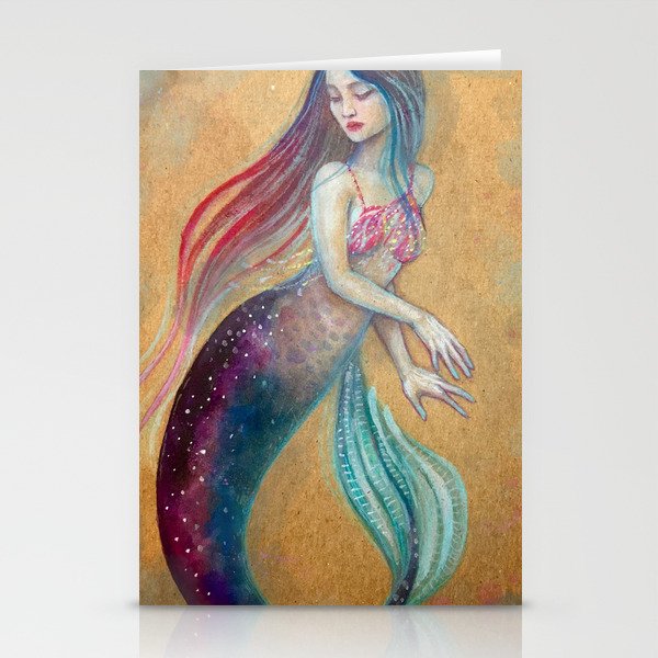 Rainbow Mermaid Stationery Cards
