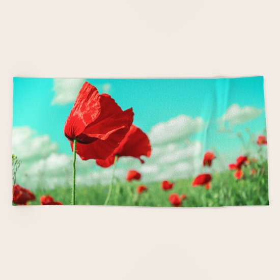 Poppy Beach Towel