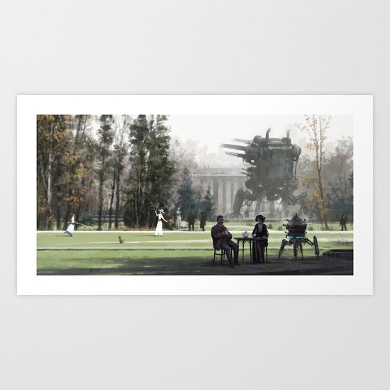 1920 - afternoon tea Art Print