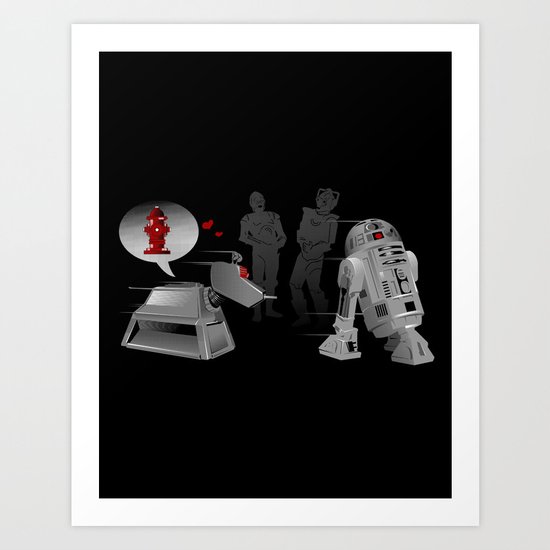 K9 love affair Art Print