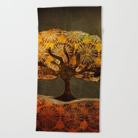Midnight Flight Beach Towel