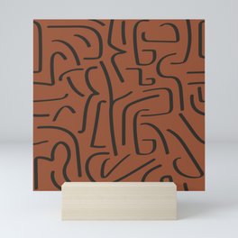 Calligraffiti Slim | Rust + Iron Mini Art Print