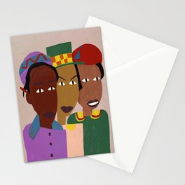 Three Friends by William H. Johnson Stationery Card