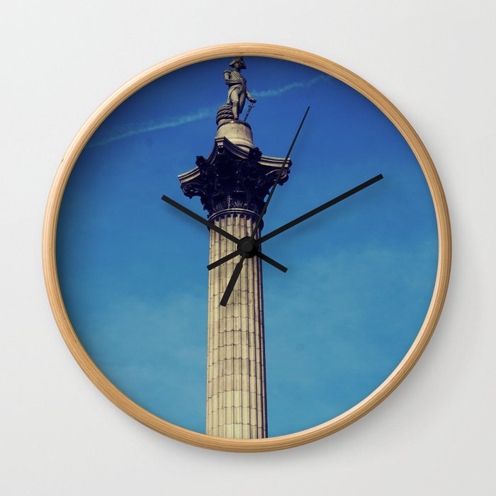 Nelsons Column vintage style photo. Wall Clock
