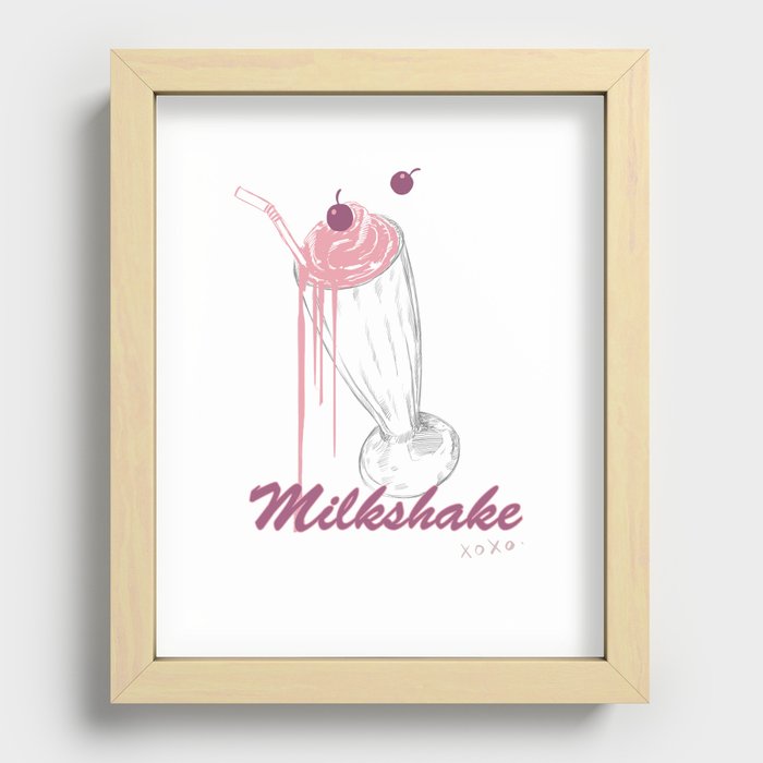 milkshake Recessed Framed Print