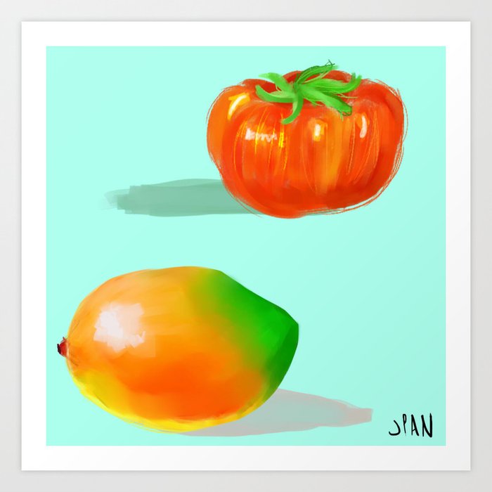 Cute Fruit Art Print