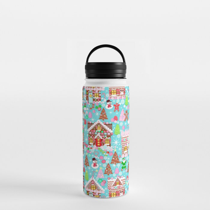 Gingerbread House Christmas Winter Candy, sweets.christmas gift, holiday  gift for kids of all ages, Water Bottle by Magenta Rose Designs