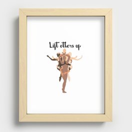 Lift others up Empower others Recessed Framed Print