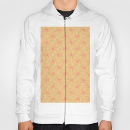 Soft Peach Floral Abstract Hoody