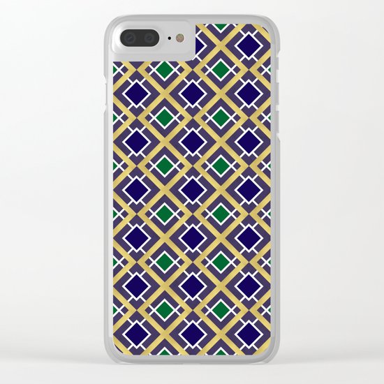 Gold and Jewels Clear iPhone Case