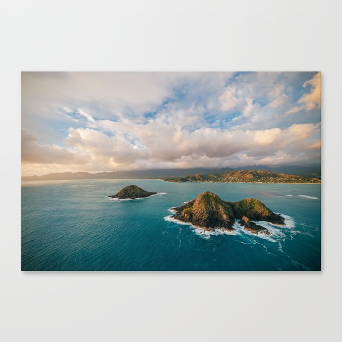 the mokes and lanikai beach canvas print by andystenz society6