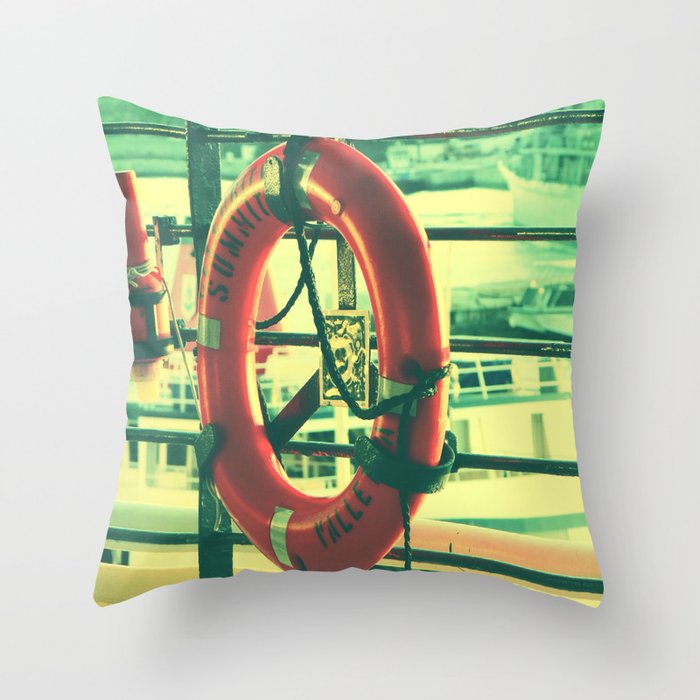 I'd rather drown (my troubles) Throw Pillow