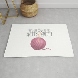 Let's Get Down To The Knitty-Gritty Rug