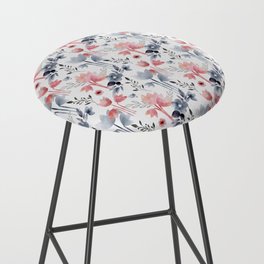 Pretty Floral Whimsical Pattern Bar Stool
