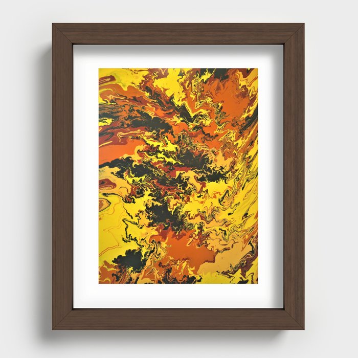 Fire Storm Recessed Framed Print