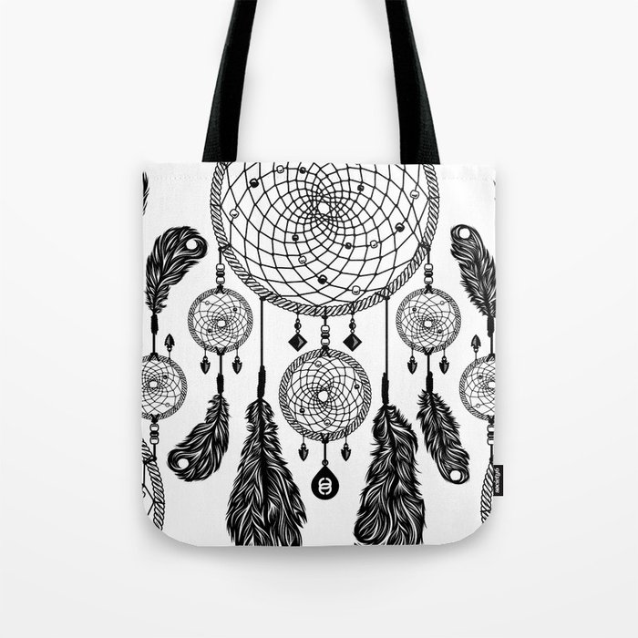 Dreamcatcher (Black & White) Tote Bag