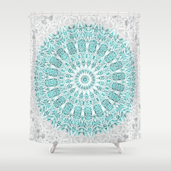 A Glittering Mandala Shower Curtain by Octavia Soldani Society6