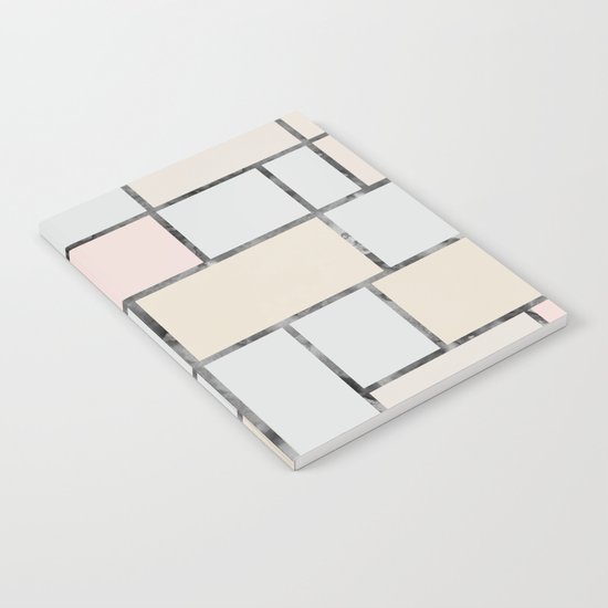Tile pattern in soft pastel tones Notebook