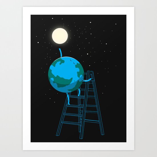 Reach the moon Art Print