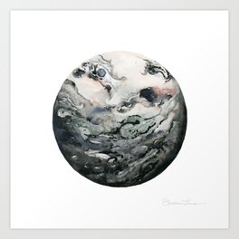 Dark Geode Art Print