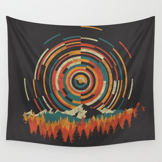 The Geometry of Sunrise Wall Tapestry