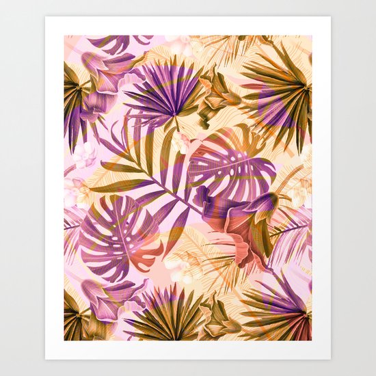 Tropical fiesta - sunrise Art Print